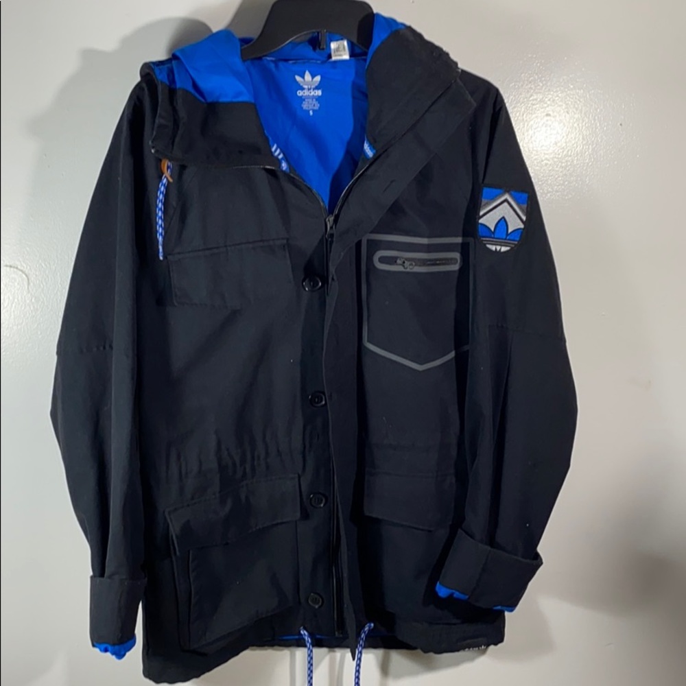 Adidas Hooded Athletic button down jacket